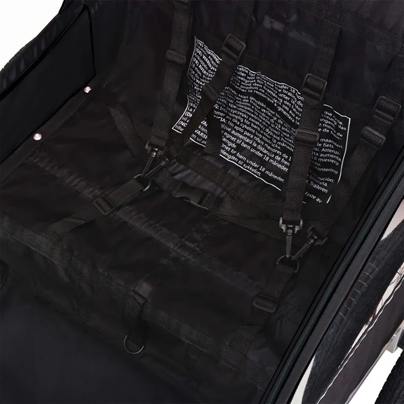 Cykelvagn med 2 säten | Lastkapacitet 40kg | Hopfällbar - Sport & fritid - Friluftsliv - Cyklar