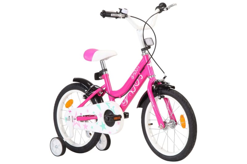 Barncykel 16 tum svart och rosa - Rosa - Barncykel & juniorcykel