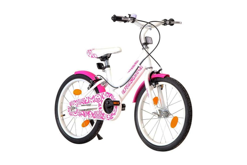 Barncykel 18 tum rosa och vit - Rosa - Barncykel & juniorcykel