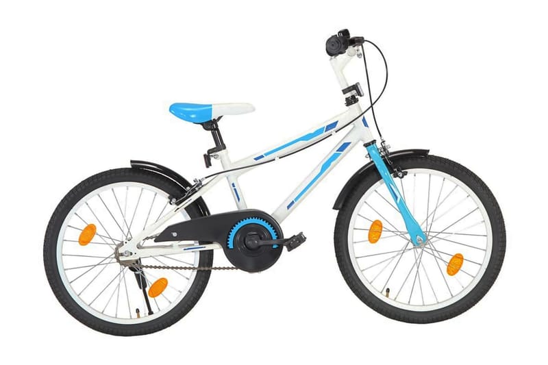 Barncykel 20 tum blå och vit - Blå - Barncykel & juniorcykel