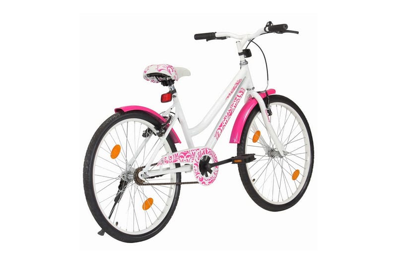 Barncykel 24 tum rosa och vit - Rosa - Barncykel & juniorcykel