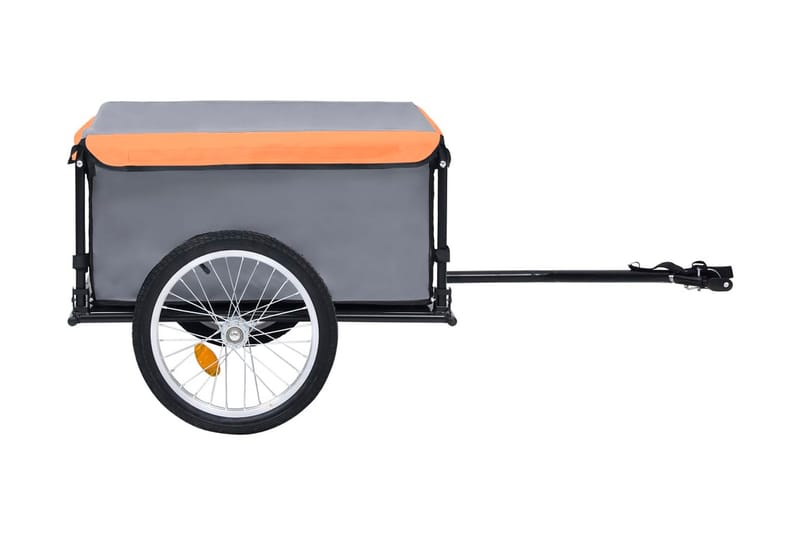 Cykelvagn grå och orange 65 kg - Orange - Sport & fritid - Friluftsliv - Cyklar