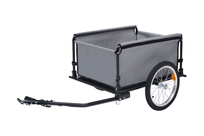 Cykelvagn grå och orange 65 kg - Orange - Sport & fritid - Friluftsliv - Cyklar