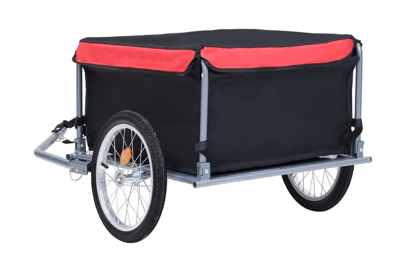 Cykelvagn svart och röd 65 kg - Röd - Sport & fritid - Friluftsliv - Cyklar