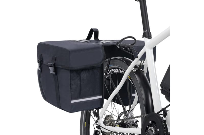 Dubbel cykelväska till pakethållare vattentät 35 L svart - Svart - Sport & fritid - Friluftsliv - Cyklar