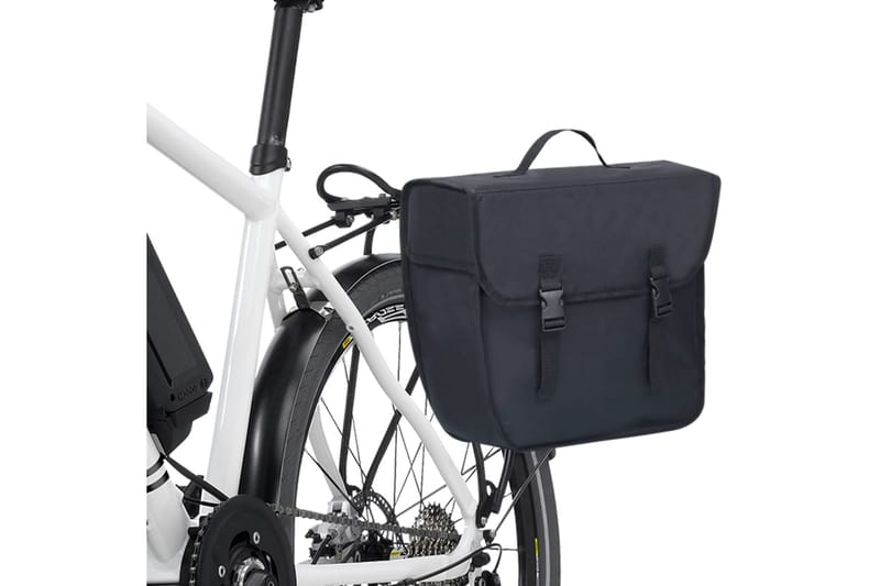Singel cykelväska till pakethållare vattentät 21 L svart - Svart - Cykeltillbehör