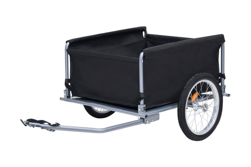 Cykelvagn svart och grå 65 kg - Grå - Cykeltillbehör