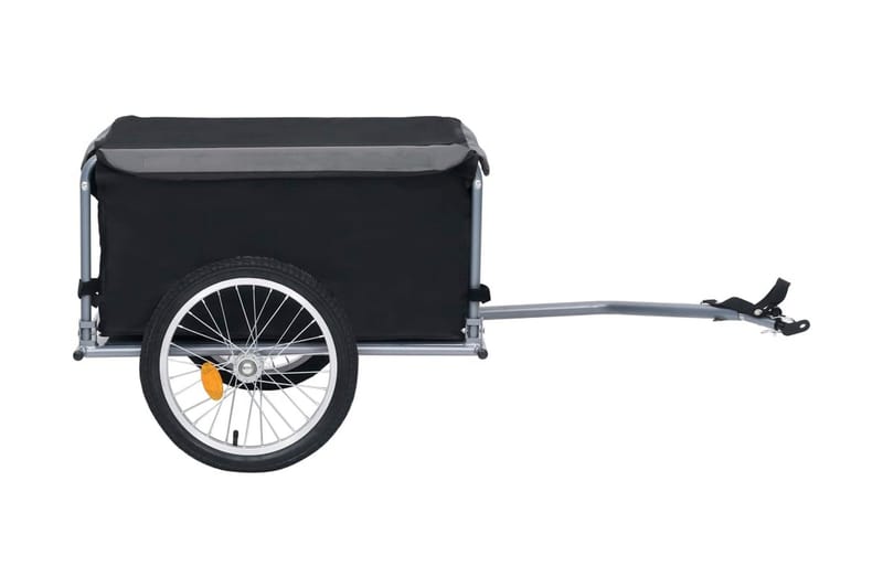 Cykelvagn svart och grå 65 kg - Grå - Cykeltillbehör