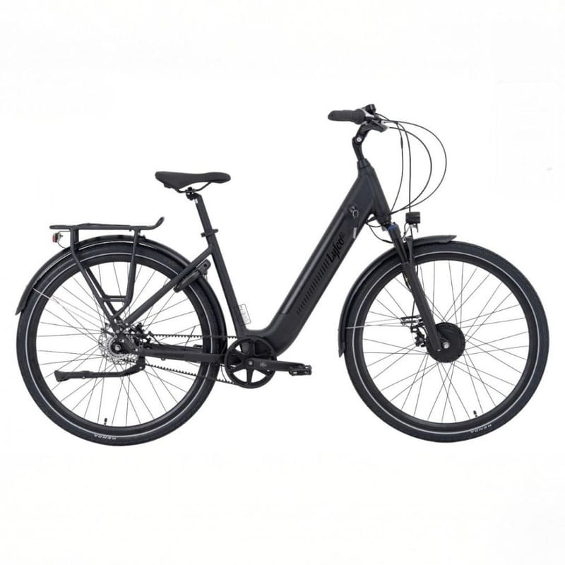 Elcykel dam 28” | Svart aluminium | ANANDA M131 | 13Ah integrerat batteri | drivrem | Elvis, undefined