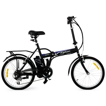 Hopfällbar elcykel 10.4Ah - 6 växlar Svart - Lyfco - Sport & fritid - Friluftsliv - Cyklar - Elcykel