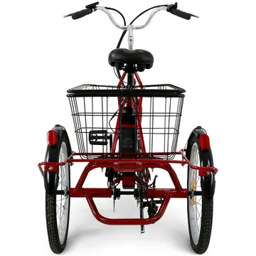Trehjulig elcykel | 6 växlar Shimano | 250W 10,4Ah | Metallic röd - Sport & fritid - Friluftsliv - Cyklar - Elcykel
