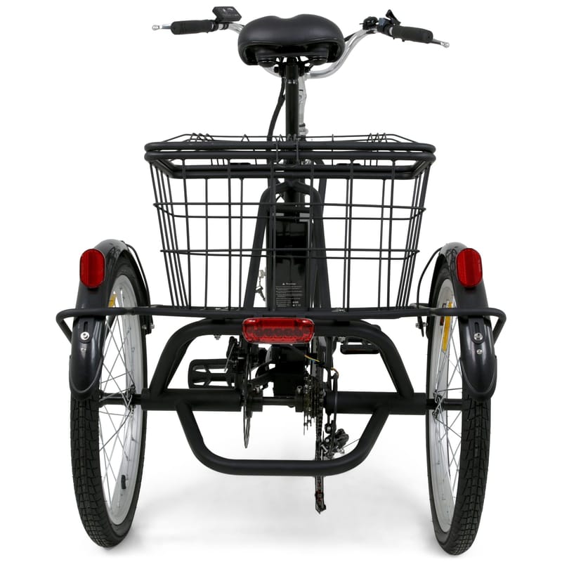 Trehjulig elcykel | 6 växlar Shimano | 250W 10.4Ah | Lyfco Mattsvart - Sport & fritid - Friluftsliv - Cyklar - Elcykel