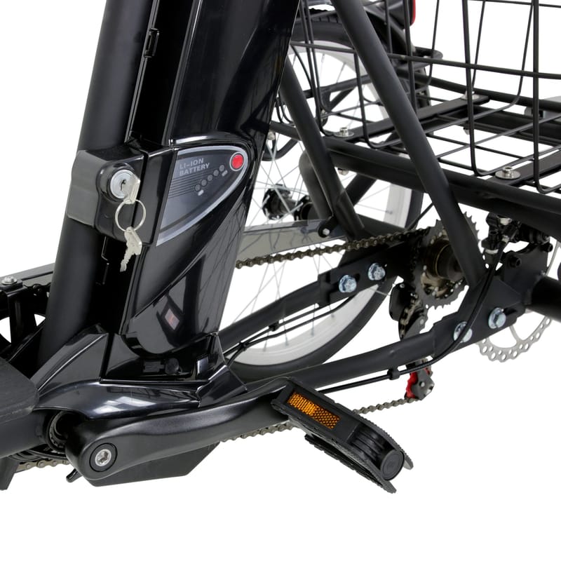 Trehjulig elcykel | 6 växlar Shimano | 250W 10.4Ah | Lyfco Mattsvart - Sport & fritid - Friluftsliv - Cyklar - Elcykel