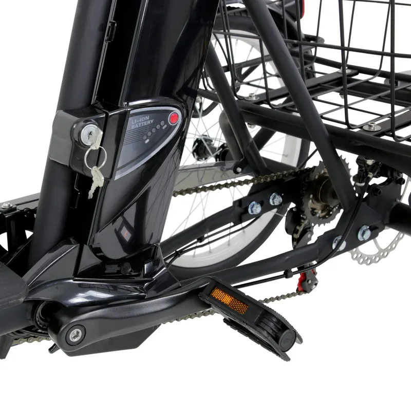 Trehjulig elcykel | 6 växlar Shimano | 250W 10.4Ah | Lyfco Mattsvart - Sport & fritid - Friluftsliv - Cyklar - Elcykel