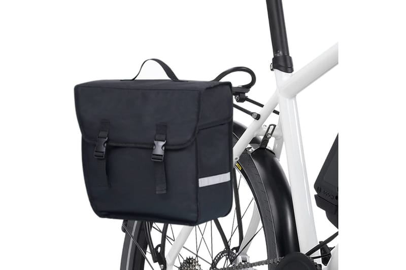 Singel cykelväska till pakethållare vattentät 21 L svart - Svart - Cykeltillbehör