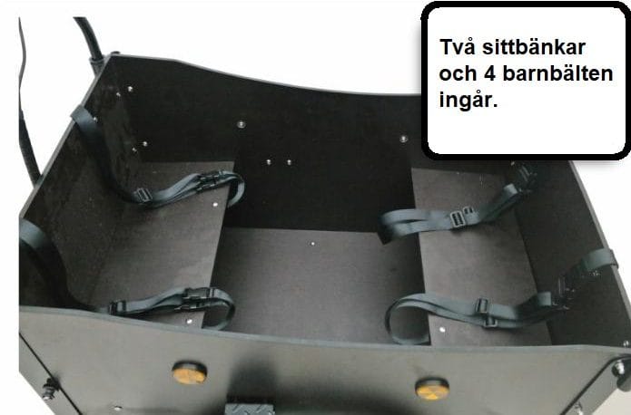 Eldriven Cargobike | Lådcykel för 4 barn | 250W Ananda-motor, LG-batteri & Shimano 6-växlar - Sport & fritid - Friluftsliv - Cyklar
