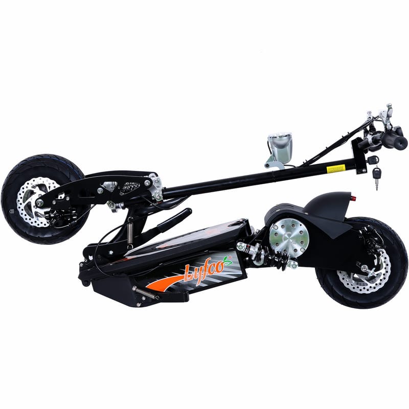 Elscooter 1000W med sadel | 38 km/tim | Hopfällbar | Lyfco - Sport & fritid - Friluftsliv - Cyklar