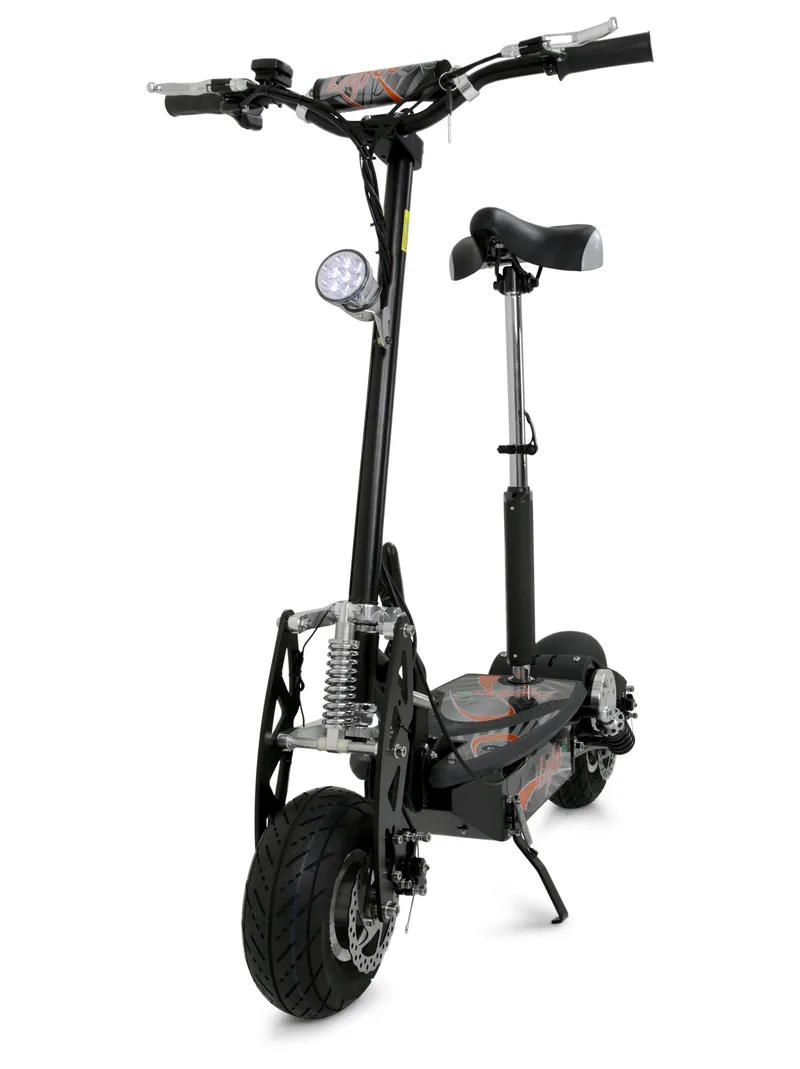 Elscooter 1000W med sadel | 38 km/tim | Hopfällbar | Lyfco - Sport & fritid - Friluftsliv - Cyklar