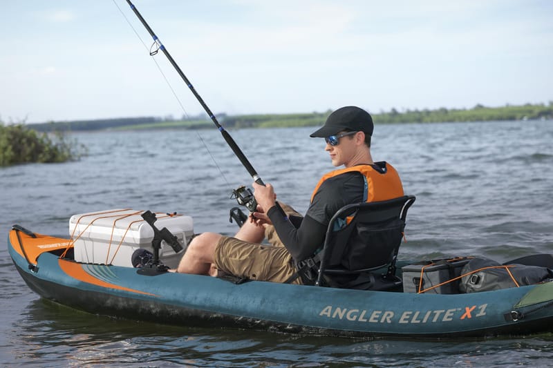 HydroForce Angler Elite Fiskekajak 380×99 cm |  Fish ruler, ripstop & komplett set | Bestway (65197) - Sport & fritid - Friluftsliv - Kanot & kajak