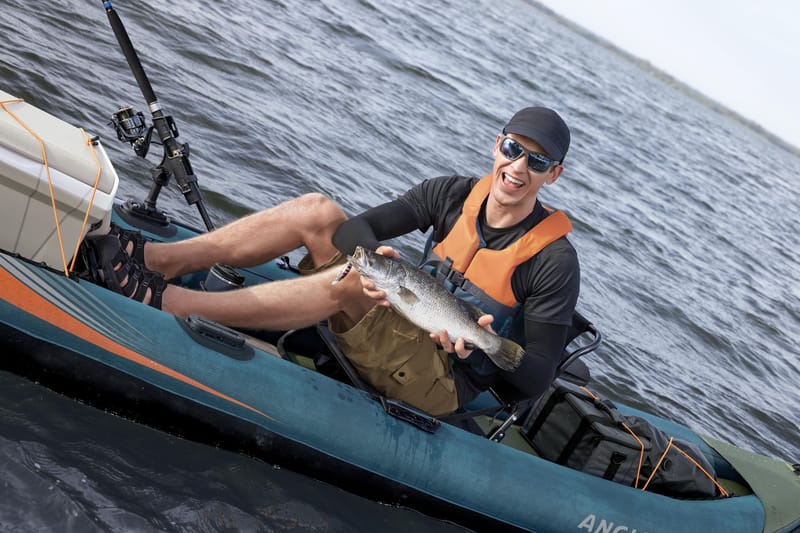 HydroForce Angler Elite Fiskekajak 380×99 cm |  Fish ruler, ripstop & komplett set | Bestway (65197) - Sport & fritid - Friluftsliv - Kanot & kajak