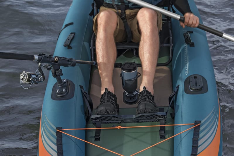 HydroForce Angler Elite Fiskekajak 380×99 cm |  Fish ruler, ripstop & komplett set | Bestway (65197) - Sport & fritid - Friluftsliv - Kanot & kajak