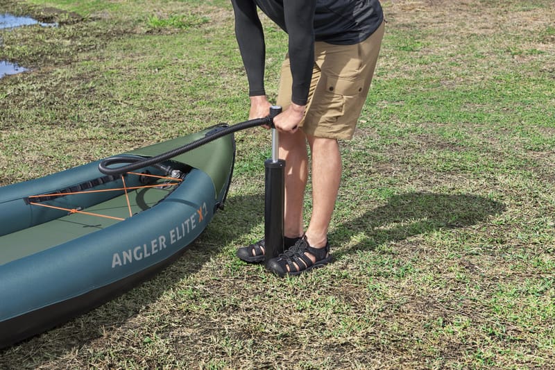 HydroForce Angler Elite Fiskekajak 380×99 cm |  Fish ruler, ripstop & komplett set | Bestway (65197) - Sport & fritid - Friluftsliv - Kanot & kajak