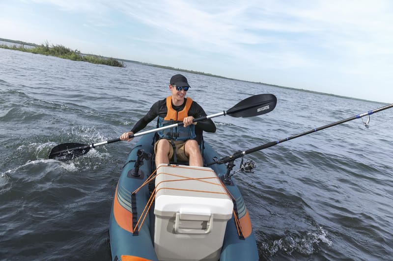 HydroForce Angler Elite Fiskekajak 380×99 cm |  Fish ruler, ripstop & komplett set | Bestway (65197) - Sport & fritid - Friluftsliv - Kanot & kajak