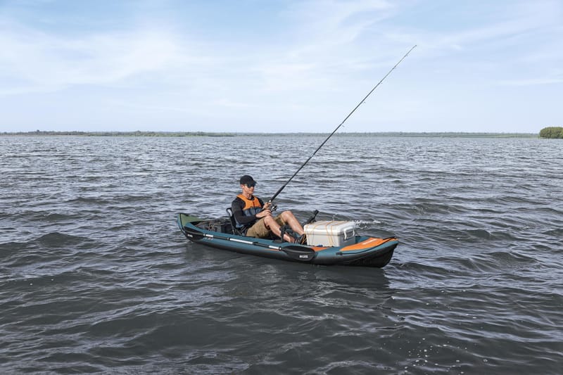 HydroForce Angler Elite Fiskekajak 380×99 cm |  Fish ruler, ripstop & komplett set | Bestway (65197) - Sport & fritid - Friluftsliv - Kanot & kajak