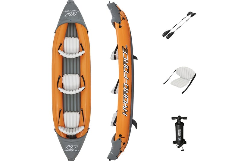 Bestway Cove Champion X3 Uppblåsbar kajak 3 personer Orange, Bestway