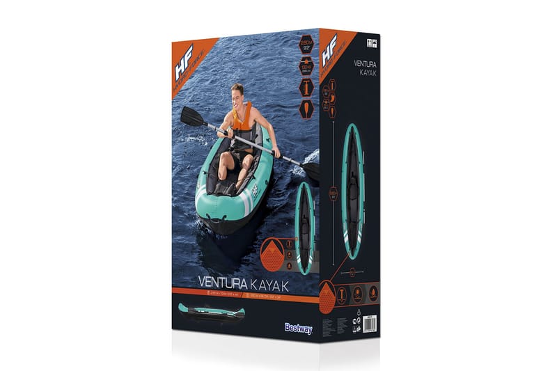 Bestway Ventura Uppblåsbar kajak 1 person Grön - Bestway - Sport & fritid - Friluftsliv - Kanot & kajak