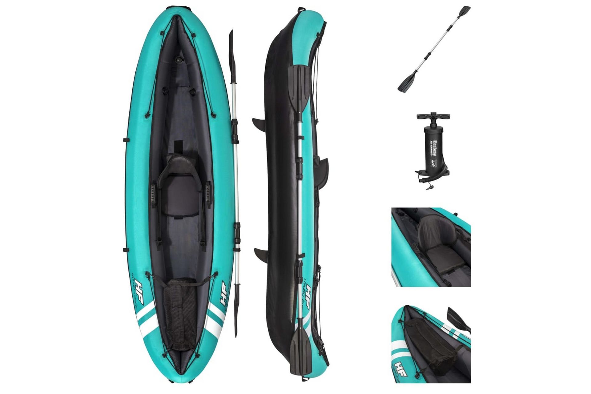 Bestway Hydro-Force Ventura kajak 280x86 cm - Blå/Grön
