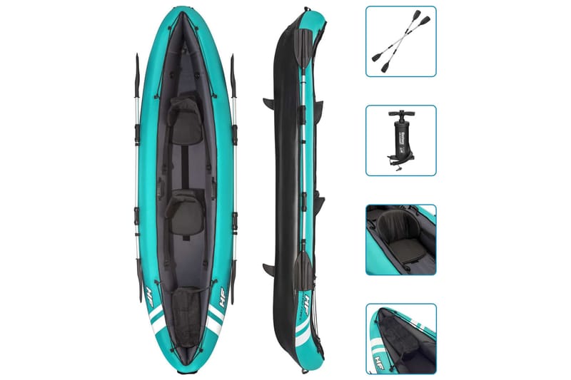 Bestway Hydro-Force Ventura X2 kajak 330x86 cm - Silver - Sport & fritid - Friluftsliv - Kanot & kajak
