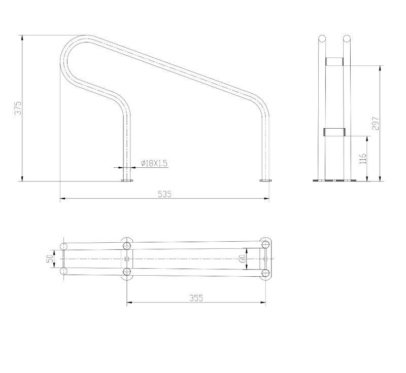 Klassiskt fristående cykelställ  | Praktisk och hållbar förvaring för två cyklar | Lyfco - Sport & fritid - Friluftsliv - Cyklar