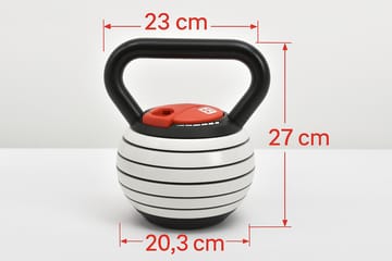 Justerbar kettlebell 3,4-18kg | 7 viktnivåer | Lyfco - Sport & fritid - Hemmagym - Vikter & skivstänger