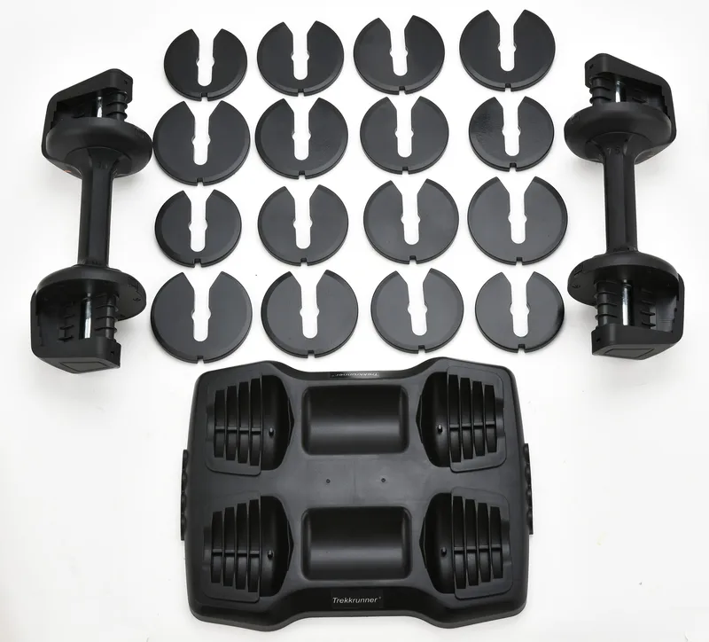 Justerbara hantlar 2x5,6 kg | Flera nivåer | Trekkrunner - Sport & fritid - Hemmagym - Vikter & skivstänger