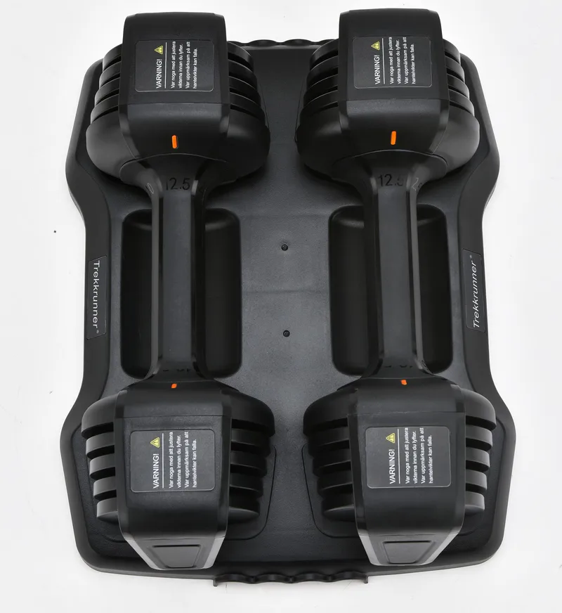 Justerbara hantlar 2x5,6 kg | Flera nivåer | Trekkrunner - Sport & fritid - Hemmagym - Vikter & skivstänger