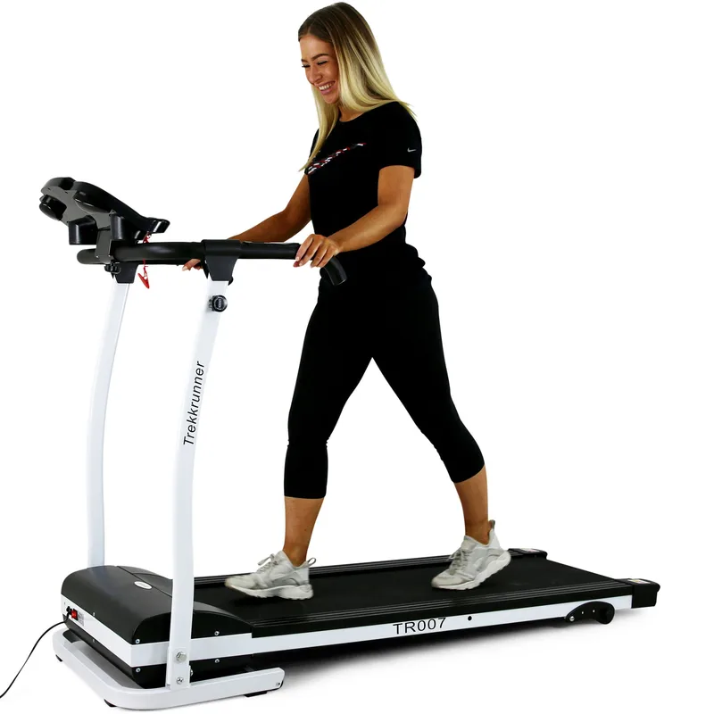 Löpband 1,5hk | Hopfällbart för hemmabruk | Trekkrunner TR007 - Svart/Vit - Sport & fritid - Hemmagym - Träningsmaskiner - Gångband