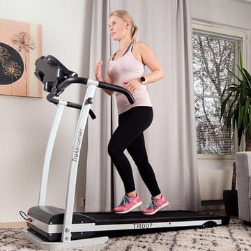 Löpband 1,5hk | Hopfällbart för hemmabruk | Trekkrunner TR007 - Svart/Vit - Sport & fritid - Hemmagym - Träningsmaskiner - Gångband