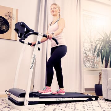 Löpband 1,5hk | Hopfällbart för hemmabruk | Trekkrunner TR007 - Svart/Vit - Sport & fritid - Hemmagym - Träningsmaskiner - Gångband