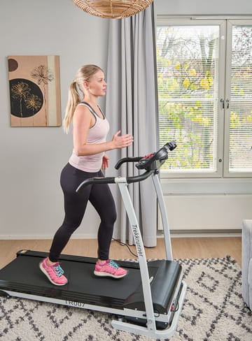 Löpband 1,5hk | Hopfällbart för hemmabruk | Trekkrunner TR007 - Svart/Vit - Sport & fritid - Hemmagym - Träningsmaskiner - Gångband