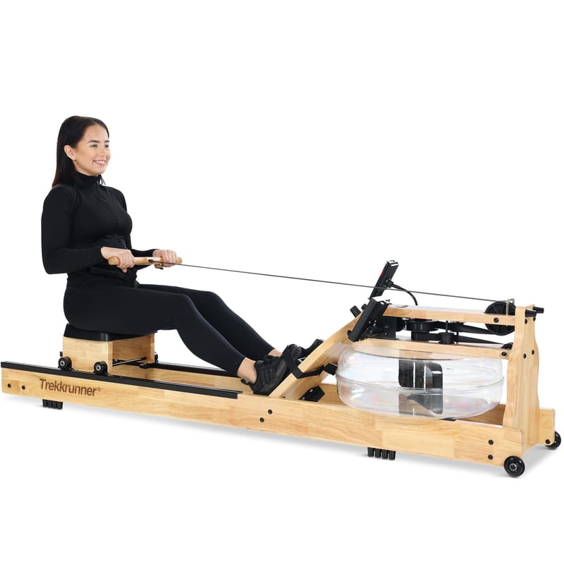 Roddmaskin med vattenmotstånd | Massiv ek | Trekkrunner TR020 - Sport & fritid - Hemmagym - Träningsmaskiner - Roddmaskin
