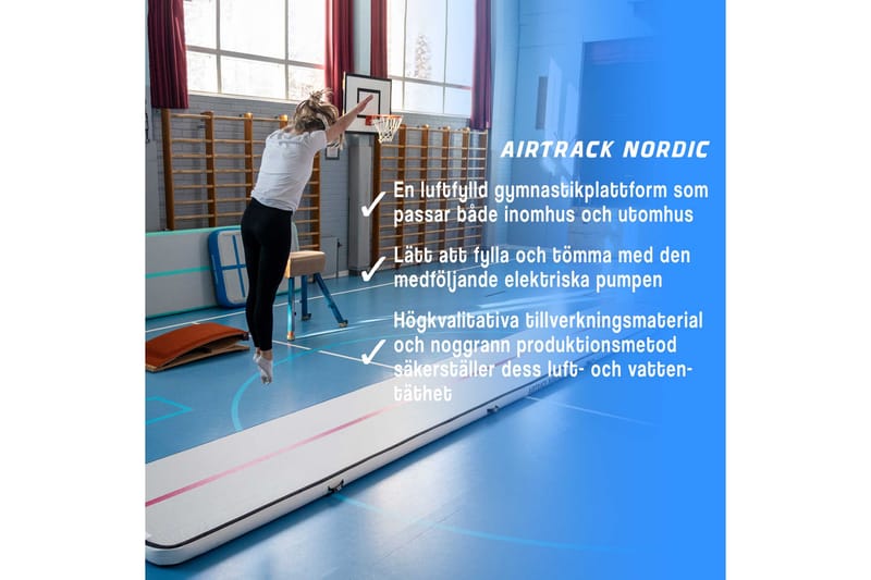 Airtrack Nordic Home Special Edition 4 m - Lila - Sport & fritid - Hemmagym - Träningsredskap - Gymnastikmatta & Airtrack