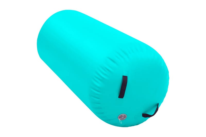 Uppblåsbar gymnastikrulle med pump 120x75 cm PVC grön - Grön - Sport & fritid - Hemmagym - Träningsredskap - Gymgolv & pusselmatta