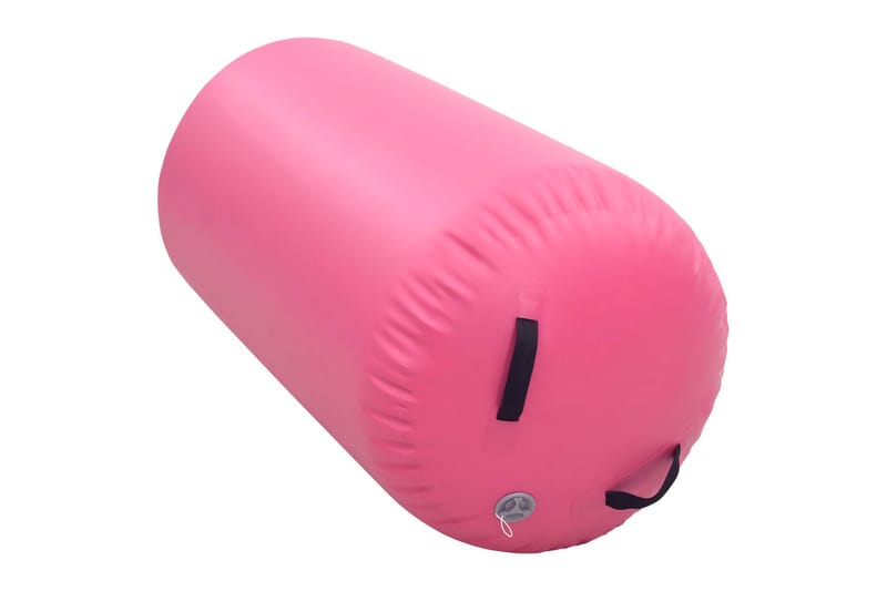 Uppblåsbar gymnastikrulle med pump 120x75 cm PVC rosa - Rosa - Sport & fritid - Hemmagym - Träningsredskap - Gymgolv & pusselmatta