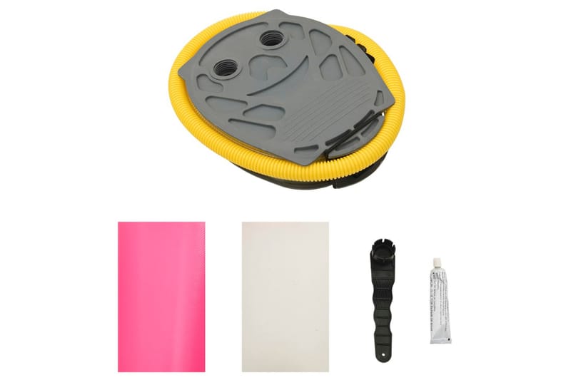Uppblåsbar gymnastikrulle med pump 100x60 cm PVC rosa - Rosa - Sport & fritid - Hemmagym - Träningsredskap - Gymgolv & pusselmatta