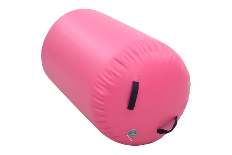 Uppblåsbar gymnastikrulle med pump 100x60 cm PVC rosa - Rosa - Sport & fritid - Hemmagym - Träningsredskap - Gymgolv & pusselmatta