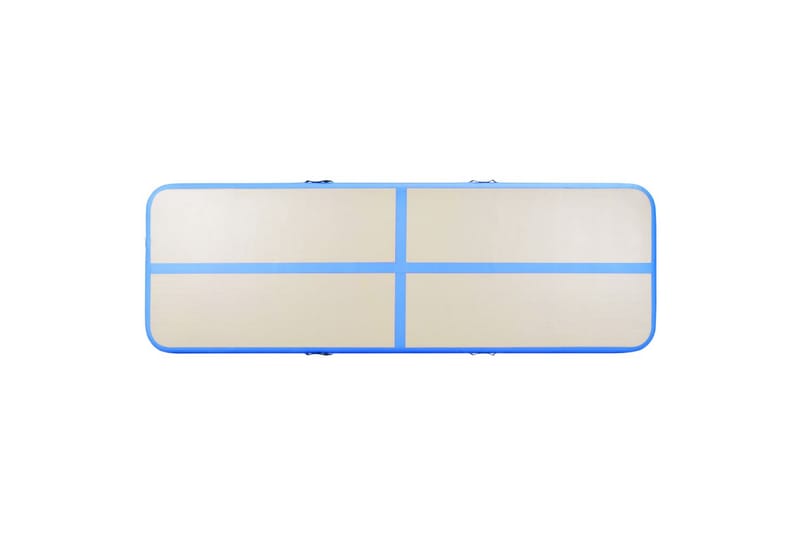 Uppblåsbar gymnastikmatta med pump 300x100x10 cm PVC blå - Blå - Sport & fritid - Hemmagym - Träningsredskap - Gymnastikmatta & Airtrack