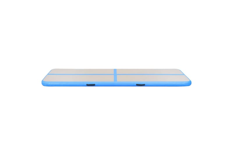 Uppblåsbar gymnastikmatta med pump 300x100x10 cm PVC blå - Blå - Sport & fritid - Hemmagym - Träningsredskap - Gymnastikmatta & Airtrack