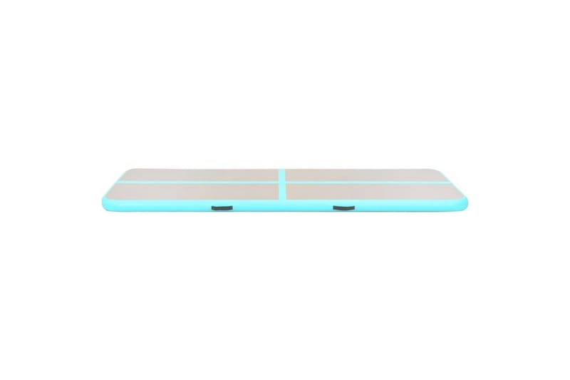 Uppblåsbar gymnastikmatta med pump 300x100x10 cm PVC grön - Grön - Sport & fritid - Hemmagym - Träningsredskap - Gymnastikmatta & Airtrack
