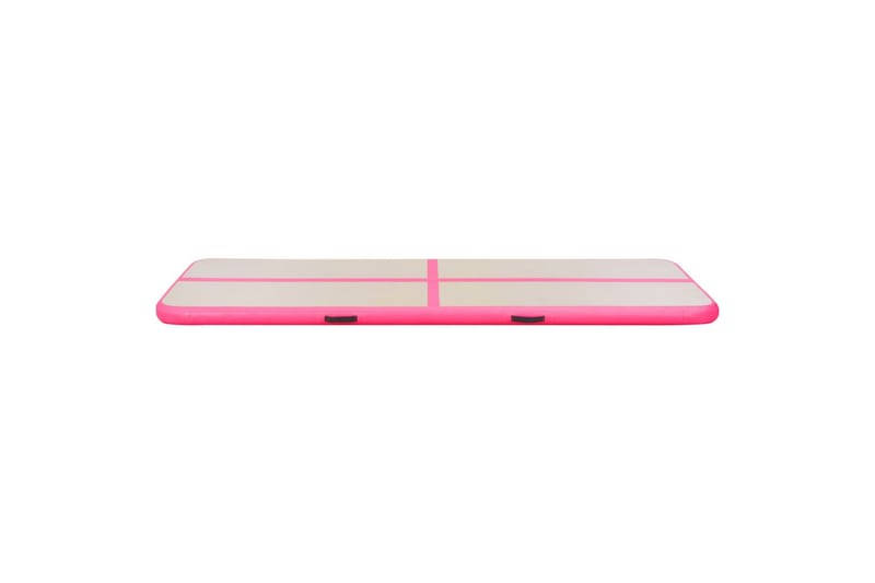 Uppblåsbar gymnastikmatta med pump 500x100x10 cm PVC rosa - Rosa - Sport & fritid - Hemmagym - Träningsredskap - Gymnastikmatta & Airtrack